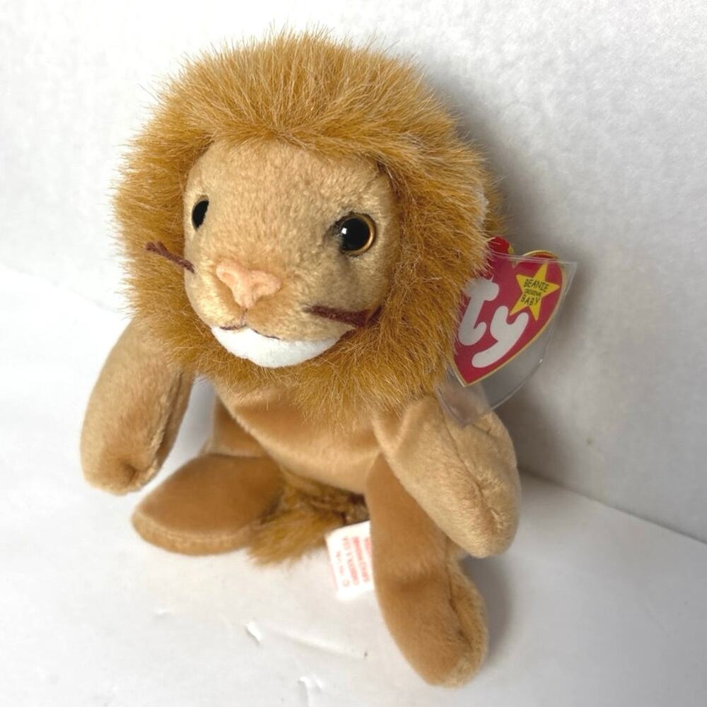 Ty Beanie Baby - ROARY the Lion (8 Inch) MINT with MINT TAGS Stuffed Animal Toy